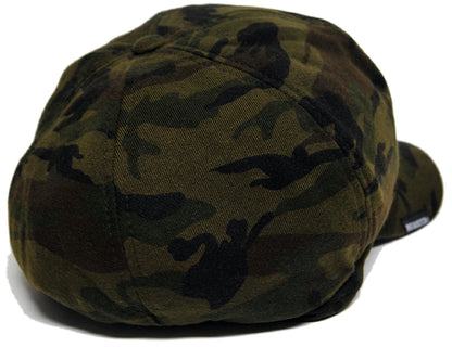 カモ柄ビッグキャスケット BIGWATCH正規品 2色 グリーンカモ グレーカモ 迷彩柄 カモフラージュ ミリタリー サバゲー ビッグワッチ CAS-19 春 夏 秋 UVケア