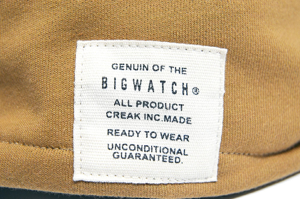 キャスケット スウェットキャップ BIGWATCH(ビッグワッチ) ベージュ 春 夏 秋 UVケア