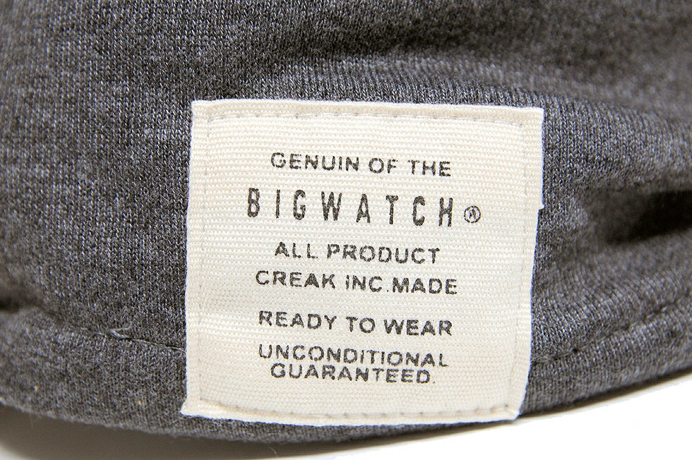 リバーシブル スウェット キャップ BIGWATCH正規品 グレー MIXグレー キャスケット ビッグサイズ ビッグワッチ コットン CAS-31 春 夏 秋 UVケア