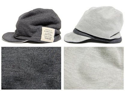 リバーシブル スウェット キャップ BIGWATCH正規品 グレー MIXグレー キャスケット ビッグサイズ ビッグワッチ コットン CAS-31 春 夏 秋 UVケア