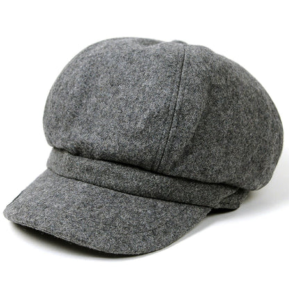 ウール ビッグキャスケットBIGWATCH正規品 グレー ビッグサイズ ビッグワッチ つば付帽子 サイズ 春 秋 冬
