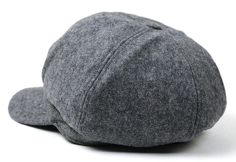 ウール ビッグキャスケットBIGWATCH正規品 グレー ビッグサイズ ビッグワッチ つば付帽子 サイズ 春 秋 冬