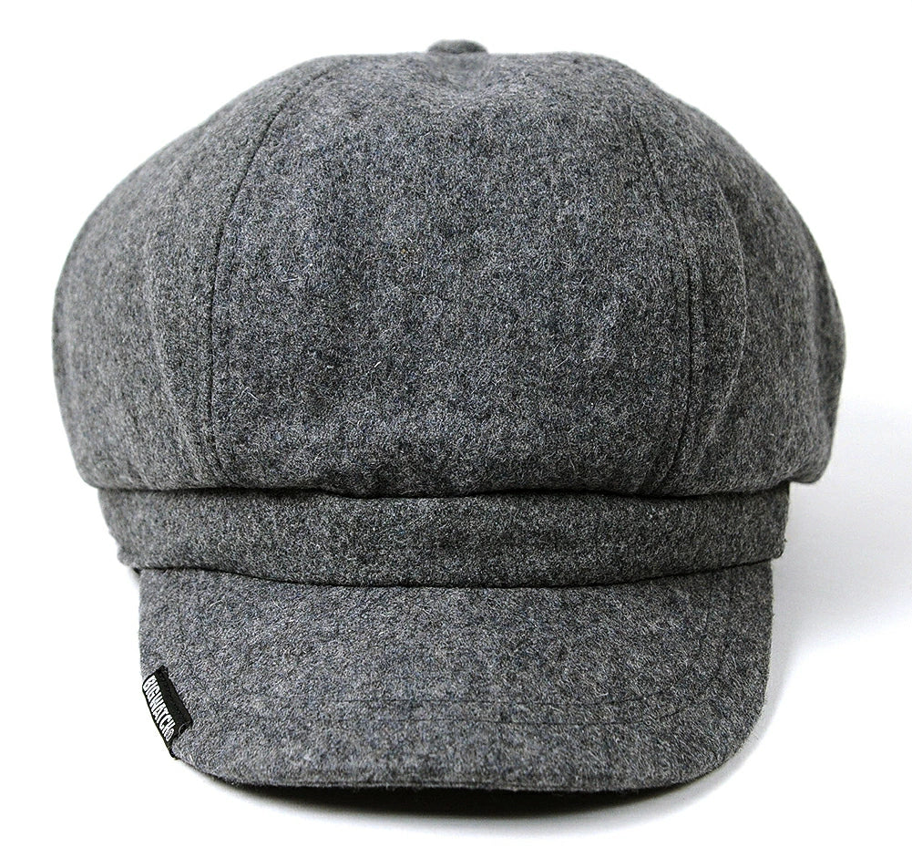 ウール ビッグキャスケットBIGWATCH正規品 グレー ビッグサイズ ビッグワッチ つば付帽子 サイズ 春 秋 冬
