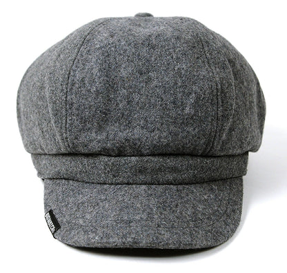 ウール ビッグキャスケットBIGWATCH正規品 グレー ビッグサイズ ビッグワッチ つば付帽子 サイズ 春 秋 冬