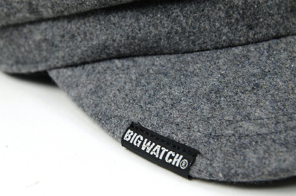 ウール ビッグキャスケットBIGWATCH正規品 グレー ビッグサイズ ビッグワッチ つば付帽子 サイズ 春 秋 冬