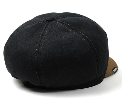 キャスケット スウェット BIGWATCH ブラック/ブラウン ビッグワッチ つば付帽子 CAS-33 UVケア