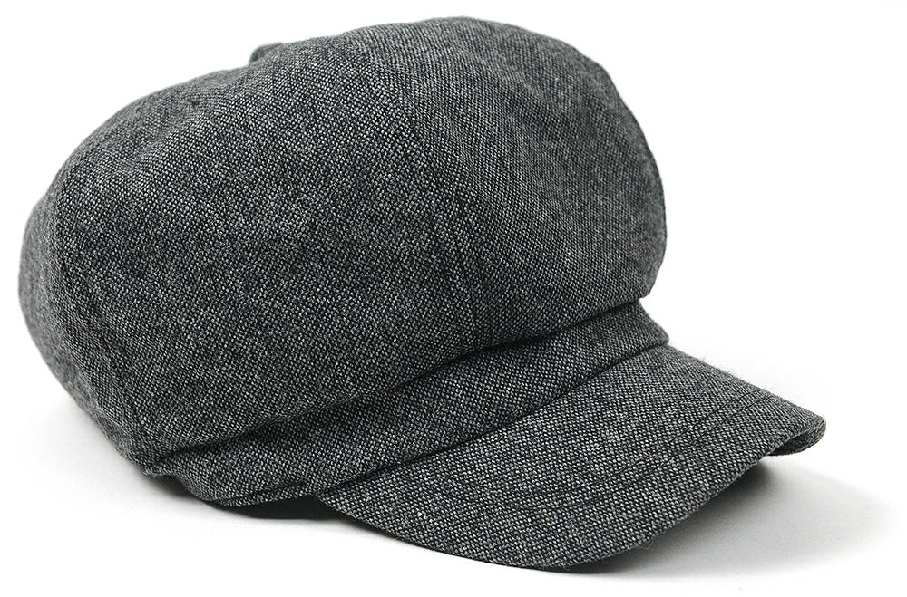 ツイード ビッグキャスケット BIGWATCH正規品 ブラック ビッグサイズ ビッグワッチ つば付帽子 サイズ CAS-41 春 夏 秋 UVケア
