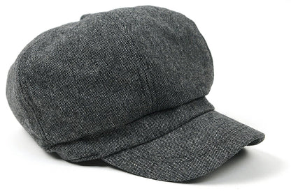 ツイード ビッグキャスケット BIGWATCH正規品 ブラック ビッグサイズ ビッグワッチ つば付帽子 サイズ CAS-41 春 夏 秋 UVケア
