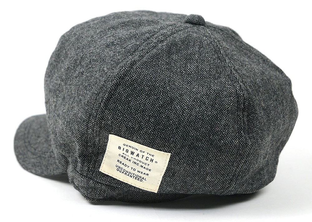 ツイード ビッグキャスケット BIGWATCH正規品 ブラック ビッグサイズ ビッグワッチ つば付帽子 サイズ CAS-41 春 夏 秋 UVケア