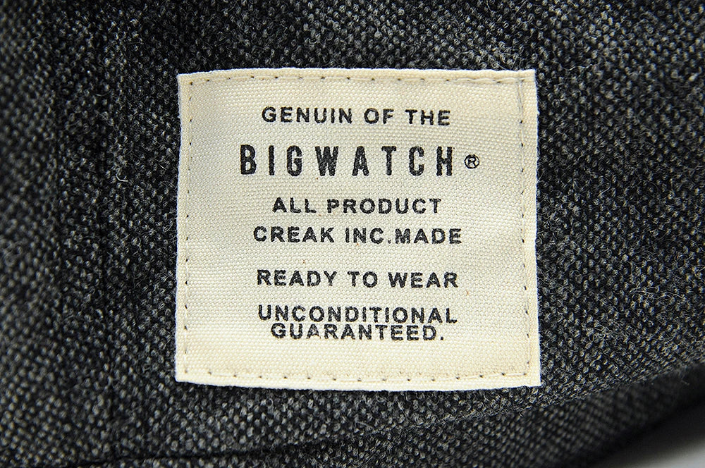 ツイード ビッグキャスケット BIGWATCH正規品 ブラック ビッグサイズ ビッグワッチ つば付帽子 サイズ CAS-41 春 夏 秋 UVケア