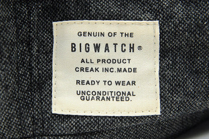 ツイード ビッグキャスケット BIGWATCH正規品 ブラック ビッグサイズ ビッグワッチ つば付帽子 サイズ CAS-41 春 夏 秋 UVケア