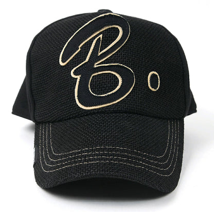 ヘンプコットン ワッペンキャップBIGWATCH オールブラック ビッグサイズ ビッグワッチ サイズ CB-01 春 夏 秋 UVケア