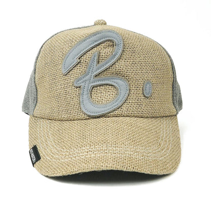 ヘンプコットン ワッペンキャップ BIGWATCH ベージュ MIXグレー ビッグサイズ ビッグワッチ サイズ CB-02 春 夏 秋 UVケア