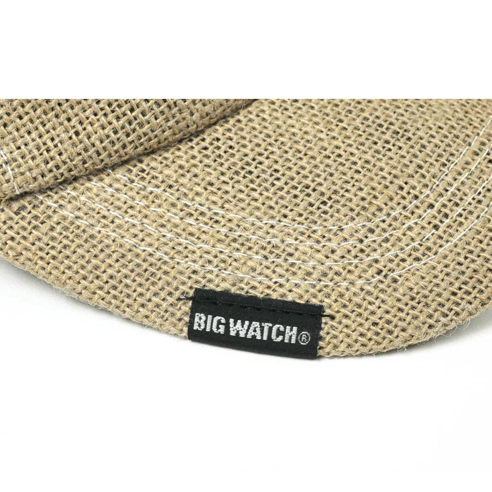 ヘンプコットン ワッペンキャップ BIGWATCH ベージュ MIXグレー ビッグサイズ ビッグワッチ サイズ CB-02 春 夏 秋 UVケア