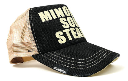 ヘンプ メッシュキャップ ビッグワッチ 13色 ヘンプキャップ BIGWATCH正規品 ブラック ベージュ 黒 赤 ブラウン カモ 白 メッセージキャップ CP-01 春 夏 秋 UVケア