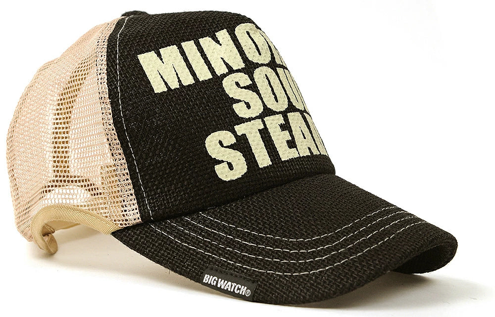 ヘンプ ラウンドキャップ BIGWATCH正規品 ブラック ベージュ キャップ 帽子 ビッグサイズ スポーツキャップ ランニングキャップ ダメージ加工無し CP-01R 春 夏 秋 UVケア/ビッグワッチ