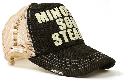 ヘンプ ラウンドキャップ BIGWATCH正規品 ブラック ベージュ キャップ 帽子 ビッグサイズ スポーツキャップ ランニングキャップ ダメージ加工無し CP-01R 春 夏 秋 UVケア/ビッグワッチ