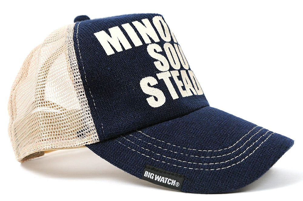 ヘンプニットコットンキャップ BIGWATCH ネイビー ベージュ メッシュキャップ ビッグサイズ ビッグワッチ 帽子 CP-13 春 夏 秋 UVケア