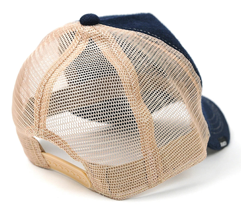 ヘンプニットコットンキャップ BIGWATCH ネイビー ベージュ メッシュキャップ ビッグサイズ ビッグワッチ 帽子 CP-13 春 夏 秋 UVケア