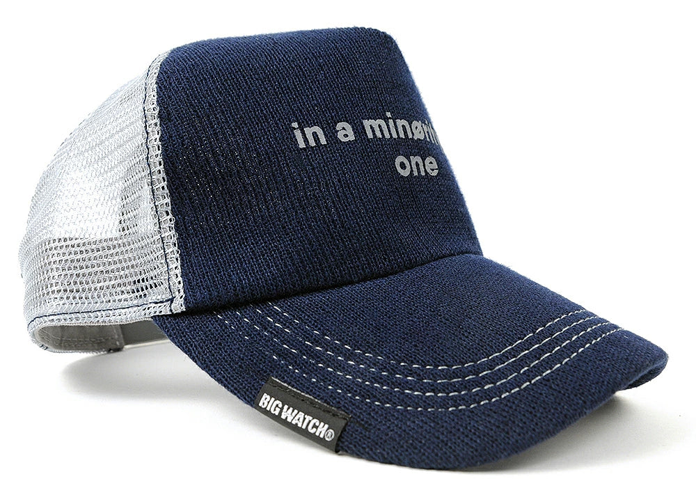 ヘンプ ニット メッシュキャップ ネイビー グレー CP-23 春 夏 秋 UVケア