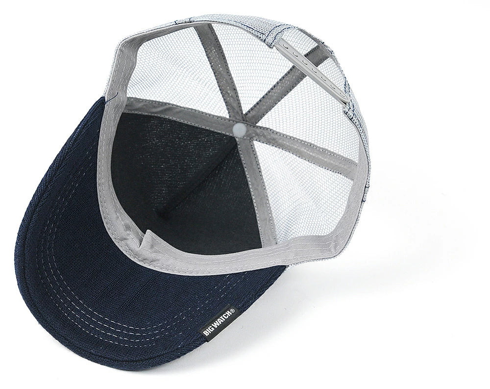 ヘンプ ニット メッシュキャップ ネイビー グレー CP-23 春 夏 秋 UVケア