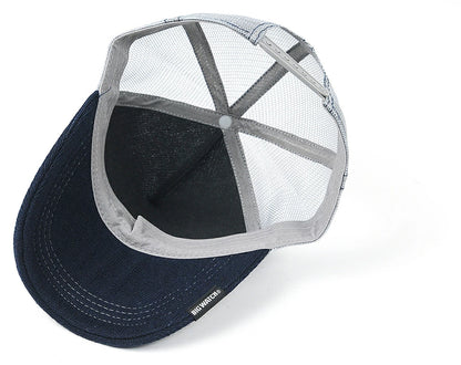 ヘンプ ニット メッシュキャップ ネイビー グレー CP-23 春 夏 秋 UVケア