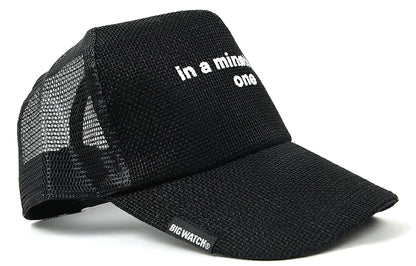 ヘンプキャップ BIGWATCH「in minority of one」 ブラック 黒 メッシュキャップ ビッグサイズ ビッグワッチ CP-29 春 夏 秋 UVケア