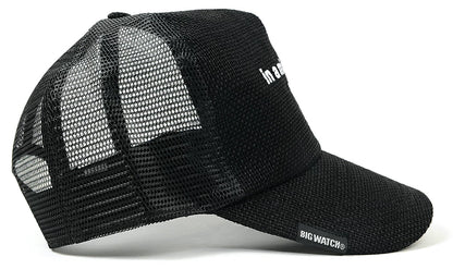 ヘンプキャップ BIGWATCH「in minority of one」 ブラック 黒 メッシュキャップ ビッグサイズ ビッグワッチ CP-29 春 夏 秋 UVケア