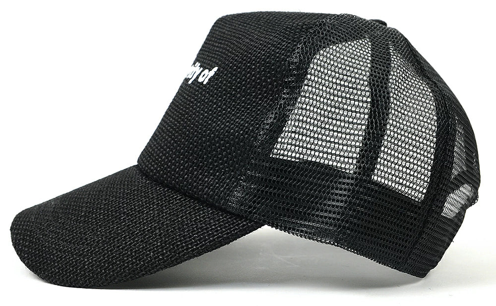 ヘンプキャップ BIGWATCH「in minority of one」 ブラック 黒 メッシュキャップ ビッグサイズ ビッグワッチ CP-29 春 夏 秋 UVケア