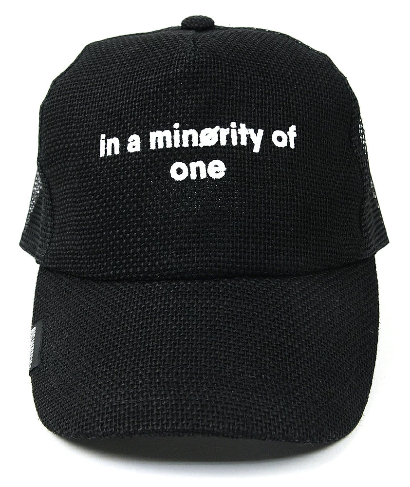 ヘンプキャップ BIGWATCH「in minority of one」 ブラック 黒 メッシュキャップ ビッグサイズ ビッグワッチ CP-29 春 夏 秋 UVケア