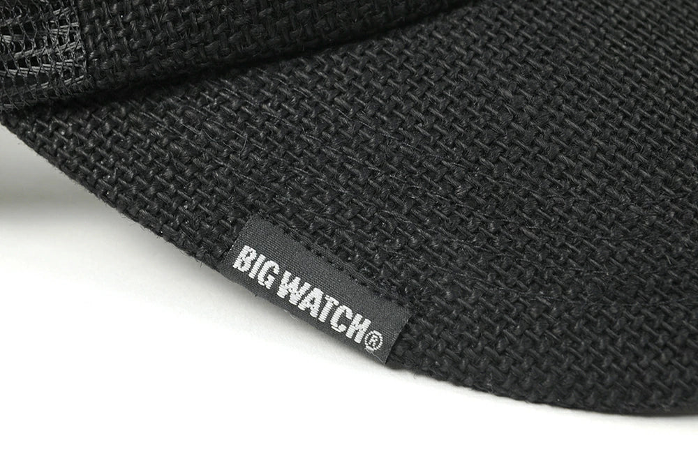 ヘンプキャップ BIGWATCH「in minority of one」 ブラック 黒 メッシュキャップ ビッグサイズ ビッグワッチ CP-29 春 夏 秋 UVケア