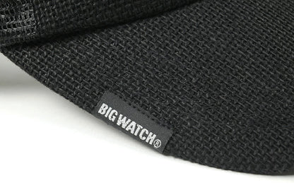 ヘンプキャップ BIGWATCH「in minority of one」 ブラック 黒 メッシュキャップ ビッグサイズ ビッグワッチ CP-29 春 夏 秋 UVケア