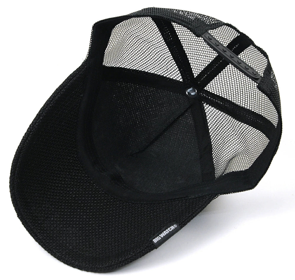 ヘンプキャップ BIGWATCH「in minority of one」 ブラック 黒 メッシュキャップ ビッグサイズ ビッグワッチ CP-29 春 夏 秋 UVケア