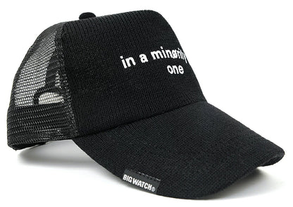 ヘンプコットンニット キャップ BIGWATCH(ビッグワッチ) ブラック CP-30 春 夏 秋 UVケア