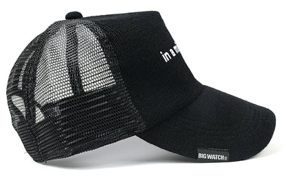 ヘンプコットンニット キャップ BIGWATCH(ビッグワッチ) ブラック CP-30 春 夏 秋 UVケア