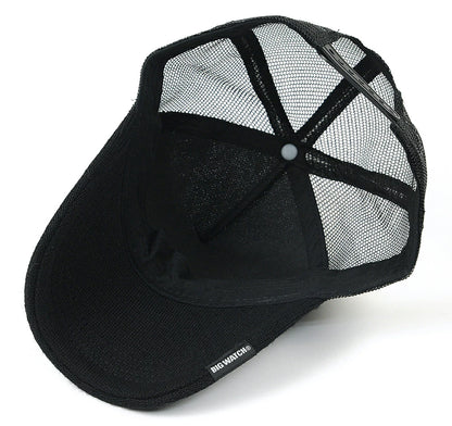 ヘンプコットンニット キャップ BIGWATCH(ビッグワッチ) ブラック CP-30 春 夏 秋 UVケア