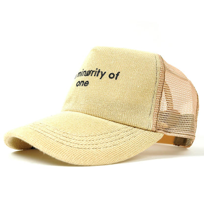 ヘンプ ニット メッシュキャップ ベージュ/ベージュ CP-34 春 夏 秋 UVケア