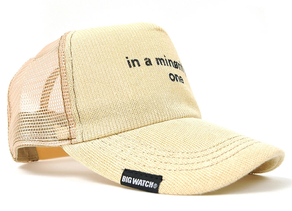 ヘンプ ニット メッシュキャップ ベージュ/ベージュ CP-34 春 夏 秋 UVケア