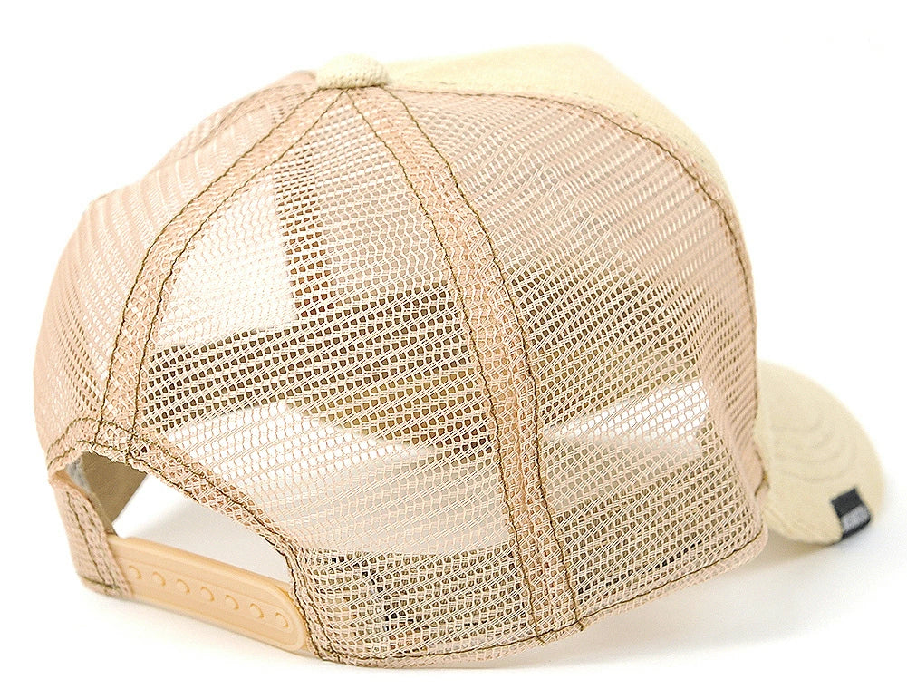 ヘンプ ニット メッシュキャップ ベージュ/ベージュ CP-34 春 夏 秋 UVケア
