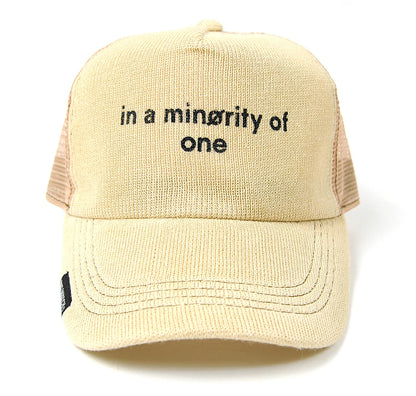 ヘンプ ニット メッシュキャップ ベージュ/ベージュ CP-34 春 夏 秋 UVケア