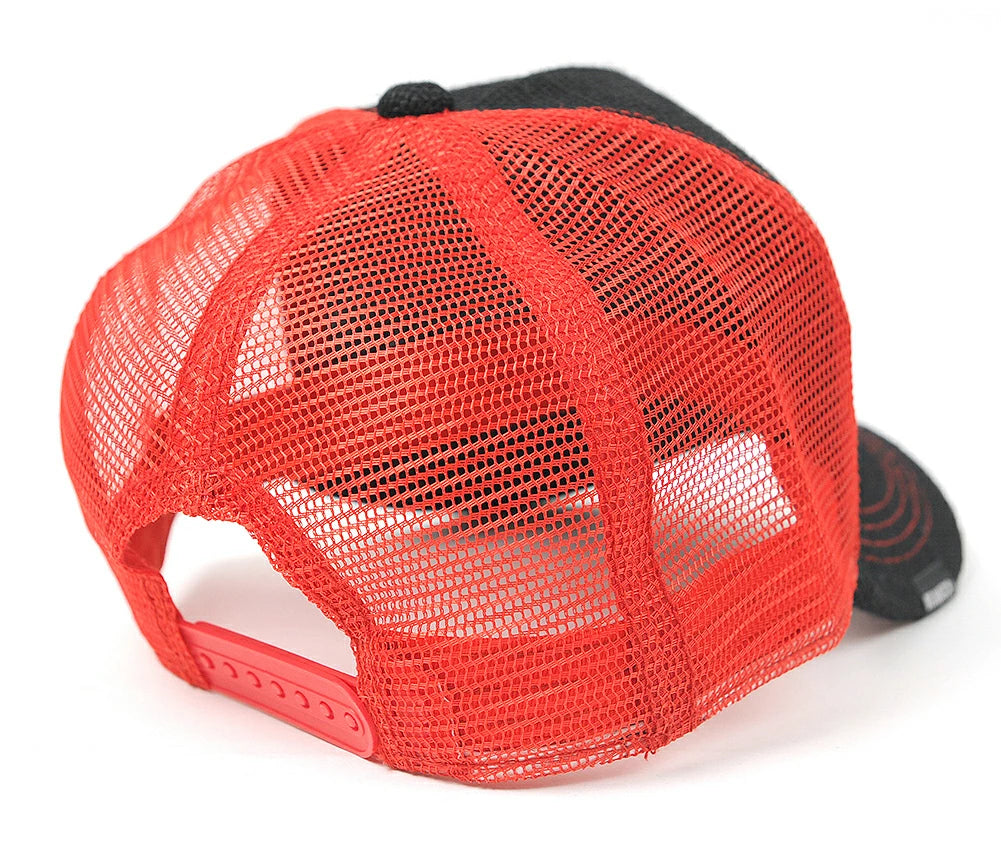 ヘンプキャップ BIGWATCH正規品 ブラック/レッド 黒/赤 メッシュキャップ CP-36 春 夏 秋 UVケア