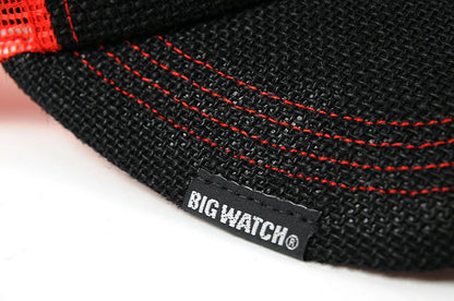 ヘンプキャップ BIGWATCH正規品 ブラック/レッド 黒/赤 メッシュキャップ CP-36 春 夏 秋 UVケア