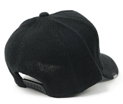 無地 ヘンプニットコットンキャップ BIGWATCH ブラック 黒 CP-37 秋 冬
