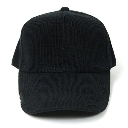 無地 ヘンプニットコットンキャップ BIGWATCH ブラック 黒 CP-37 秋 冬