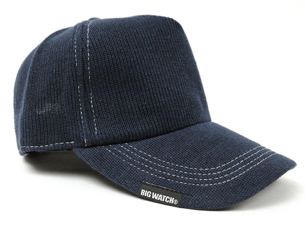 無地 ヘンプニットコットンキャップ BIGWATCH ネイビー 紺 CP-38 秋 冬