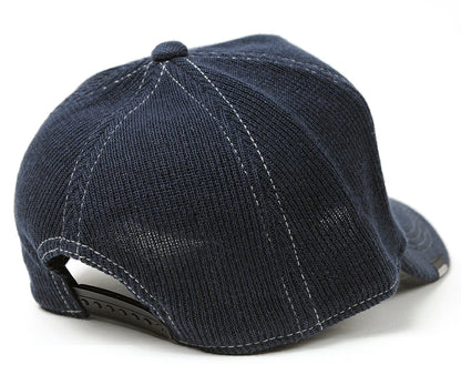 無地 ヘンプニットコットンキャップ BIGWATCH ネイビー 紺 CP-38 秋 冬