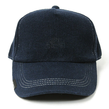 無地 ヘンプニットコットンキャップ BIGWATCH ネイビー 紺 CP-38 秋 冬
