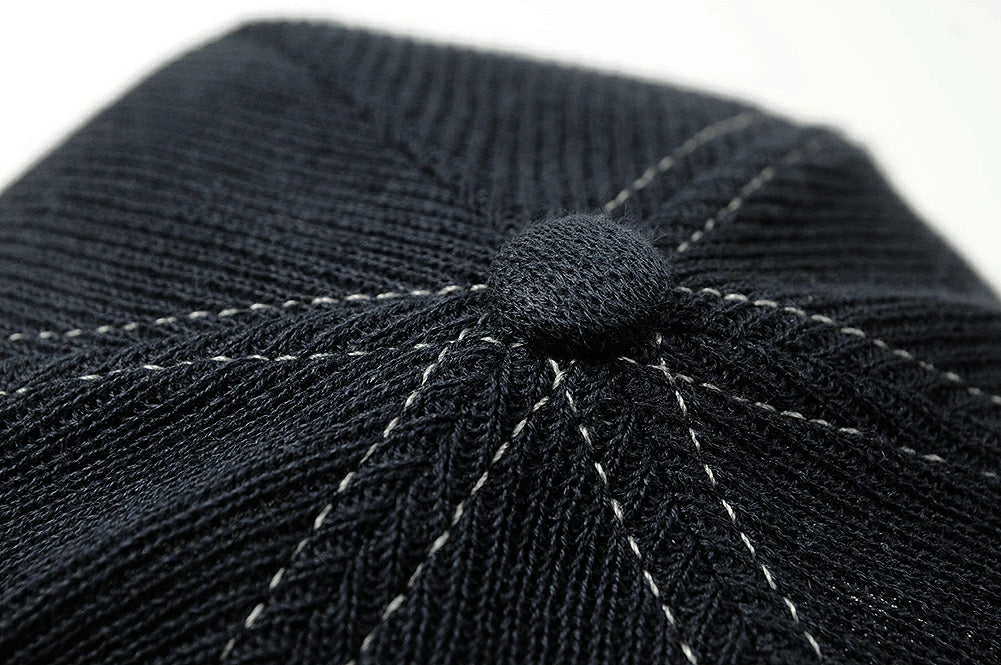 無地 ヘンプニットコットンキャップ BIGWATCH ネイビー 紺 CP-38 秋 冬