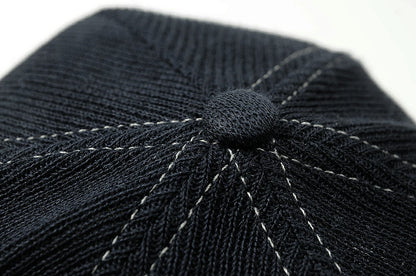 無地 ヘンプニットコットンキャップ BIGWATCH ネイビー 紺 CP-38 秋 冬