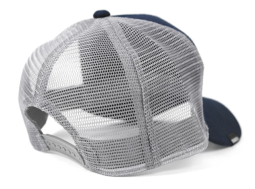 コットン メッシュキャップ ネイビー/グレー CP-40 春 夏 秋 UVケア